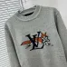 Louis Vuitton Fox Logo Knit Crewneck Sweater, Grey #A69383