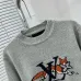 Louis Vuitton Fox Logo Knit Crewneck Sweater, Grey #A69383