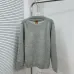 Louis Vuitton Fox Logo Knit Crewneck Sweater, Grey #A69383