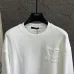 Louis Vuitton Fringed LV Patch Crewneck Sweatshirt, White, Black #A68225
