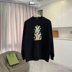 Louis Vuitton Graphic Star Letter Crew Neck Sweatshirt Men Fashion Streetwear Pullover #A67434