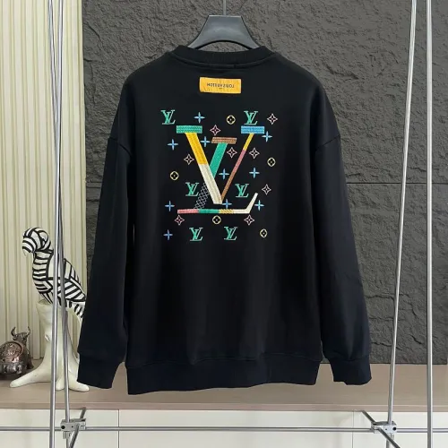 Louis Vuitton LV Logo Crewneck Sweatshirt, White, Black #A68224