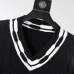 Louis Vuitton Men Cable Knit V-Neck Sweater White, Black #A69325