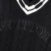 Louis Vuitton Men Cable Knit V-Neck Sweater White, Black #A69325