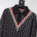 Louis Vuitton Men Monogram Jacquard Polo Knit Sweater Brown, Black #A69327