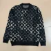 Louis Vuitton Men Monogram Jacquard Polo Knit Sweater Brown, Black #A69328