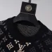 Louis Vuitton Men Monogram Jacquard Polo Knit Sweater Brown, Black #A69328