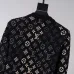 Louis Vuitton Men Monogram Jacquard Polo Knit Sweater Brown, Black #A69328