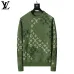 Louis Vuitton Men Monogram Jacquard Polo Knit Sweater Brown, Black #A69328
