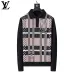 Louis Vuitton Men Plaid Jacquard Polo Knit Sweater White, Black #A69318