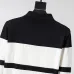 Louis Vuitton Men Striped Polo Knit Sweater Burgundy, Black #A69332