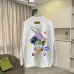 Louis Vuitton Mini Logo Crew‑Neck Sweatshirt, White, Black #A68237