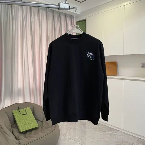 Louis Vuitton Mini Logo Crew‑Neck Sweatshirt, White, Black #A68237