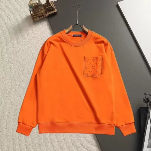Louis Vuitton Minimal Debossed Monogram Pocket Crew Neck Pullover Sweatshirt For Men 2‑Colors #A67596