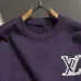 Louis Vuitton Minimal Small LV Embroidery Crew Neck Pullover Sweatshirt For Men 3‑Colors #A67598