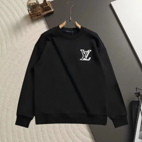 Louis Vuitton Minimal Small LV Embroidery Crew Neck Pullover Sweatshirt For Men 3‑Colors #A67598