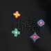 Louis Vuitton Vibrant Colorful Monogram Embroidery Crew Neck Pullover Sweatshirt For Men Black #A67595