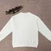 Moncler Arched Logo Crew‑Neck Sweatshirt, White, Black #A68239