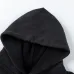 Off - White Black Hoodie With Artistic Graphic Print And Brand Elements #B54198
