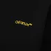 Off White Black Hoodie With Signature Yellow Diagonal Arrow Print And Brand Detailing Black/White #B54278
