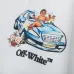 Off White Hoodie With Artistic Back Print Featuring Cherubs Car And Brand Elements Black/White #B54277