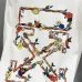 Off-White Long Sleeve Shirt Floral Arrow Back Print, Black, White #A68753