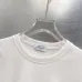 Off-White Long Sleeve Tee With Blue Arrow Logo Print, Black, White #A68752