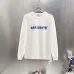 Off-White Long Sleeve Tee With Blue Arrow Logo Print, Black, White #A68752