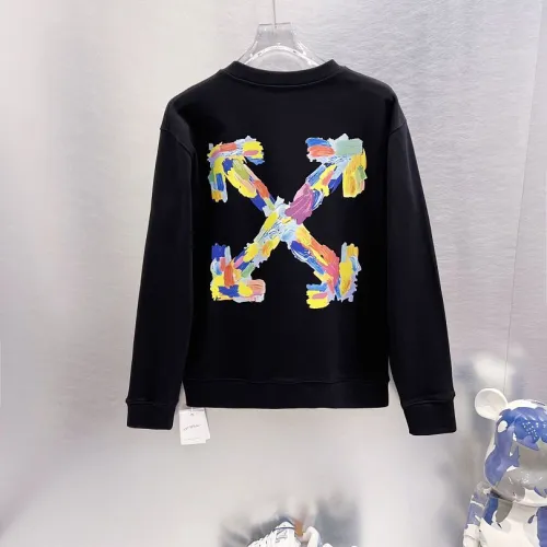 Off-White Paint Splash Arrow Crew Neck Sweatshirt, White & Black #A68027