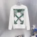 Off-White Ticket Arrow Print Crew Neck Sweatshirt, White & Black #A68024