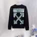 Off-White Ticket Arrow Print Crew Neck Sweatshirt, White & Black #A68024
