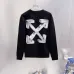 Off‑White Arrow Logo Crew Neck Sweatshirt, White & Black #A68022