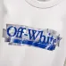 Off‑White Blue Tape Logo Crew Neck Sweatshirt, White & Black #A68029