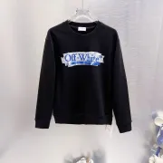 Off‑White Blue Tape Logo Crew Neck Sweatshirt, White & Black #A68029