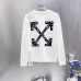 Off‑White Dark Blue Thorn Arrow Crew Neck Sweatshirt, White & Black #A68028