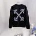 Off‑White Dark Blue Thorn Arrow Crew Neck Sweatshirt, White & Black #A68028
