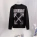 Off‑White Denim Patch Arrow Crew Neck Sweatshirt, White & Black #A68025