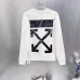 Off‑White Denim Patch Arrow Crew Neck Sweatshirt, White & Black #A68025