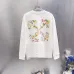 Off‑White Floral Arrow Print Crew Neck Sweatshirt, White & Black #A68023