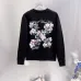 Off‑White Floral Sketch Arrow Crew Neck Sweatshirt, White & Black #A68026