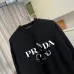 Prada Figure Graphic Print Crew‑Neck Sweatshirt, White, Black #A68254