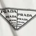 Prada Triangle Label Letter Print Crew Neck Sweatshirt Unisex Long Sleeve Pullover #A67443