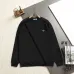 Prada Triangle Metal Logo Crew‑Neck Sweatshirt, White, Black #A68253