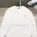 Prada White/Black Crew Neck Sweatshirt With Signature Logo Patch Pocket Design #B54366