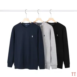 Polo Ralph Lauren Men Pony Embroidered Crew Neck Sweatshirt | Navy,Light Grey,Black #A68140