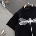 Alexander McQueen T-shirts dragonfly Black/White #B46773