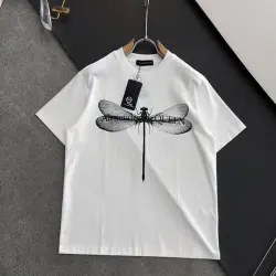 Alexander McQueen T-shirts dragonfly Black/White #B46774
