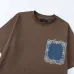 Amiri Bandana Patchwork Short‑Sleeve Tee, Brown, Black #A68247