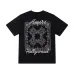 Amiri Bandana Patchwork Short‑Sleeve Tee, Brown, Black #A68247