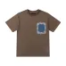 Amiri Bandana Patchwork Short‑Sleeve Tee, Brown, Black #A68247